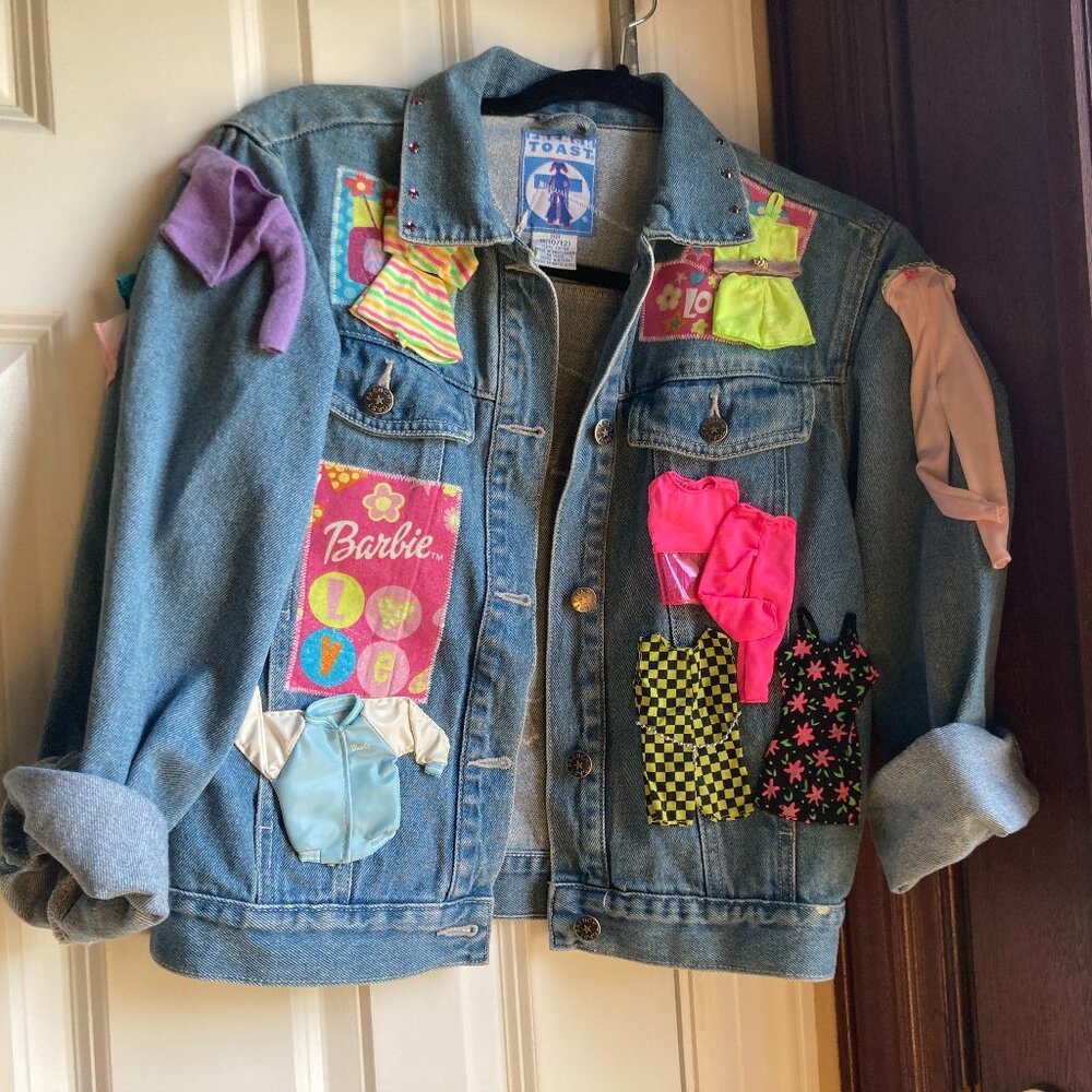 Girls Barbie Denim Jacket, Size 10-12